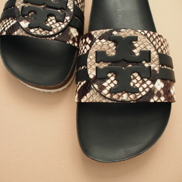 Tory Burch Leigh Snake Printed Slide S 9 9.5 - Picture 8 of 8